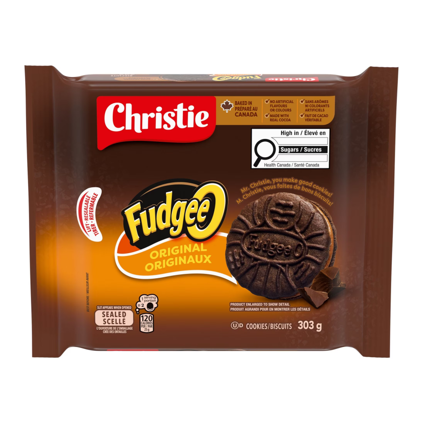 Fudgee-O Chocolatey Crème Filled Sandwich Cookies
