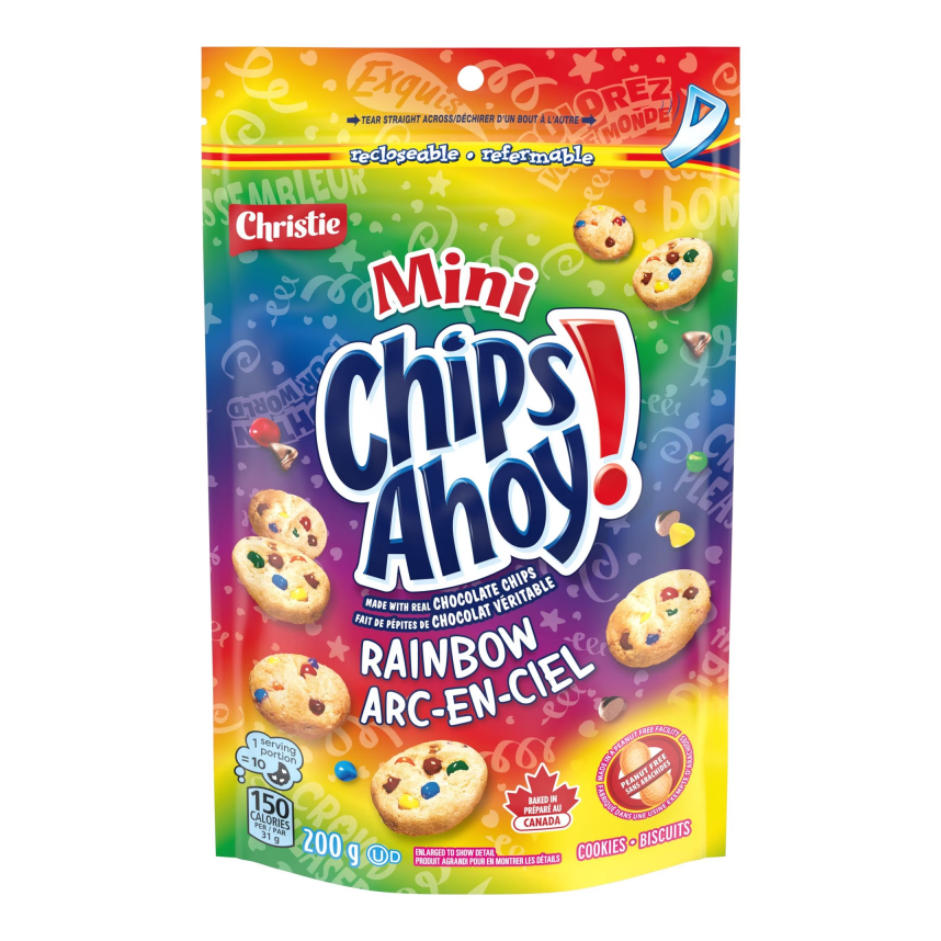 Chips Ahoy! Mini Rainbow Chocolate Chip Cookies 200g
