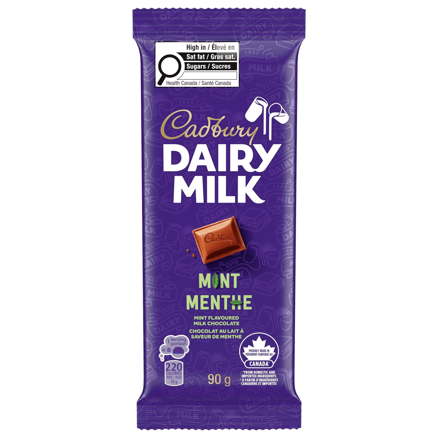 Cadbury Dairy Milk Mint Chocolate Bar 90g