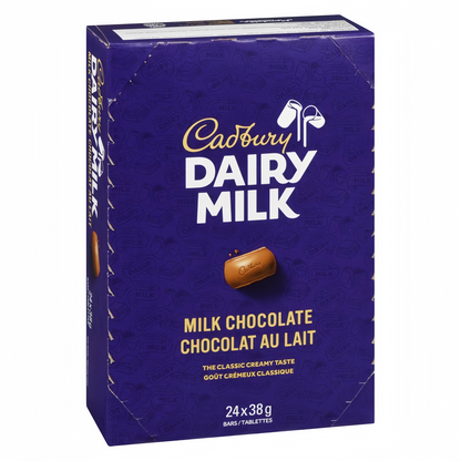 Cadbury Dairy Milk Chocolate Bars Full Size 38g each