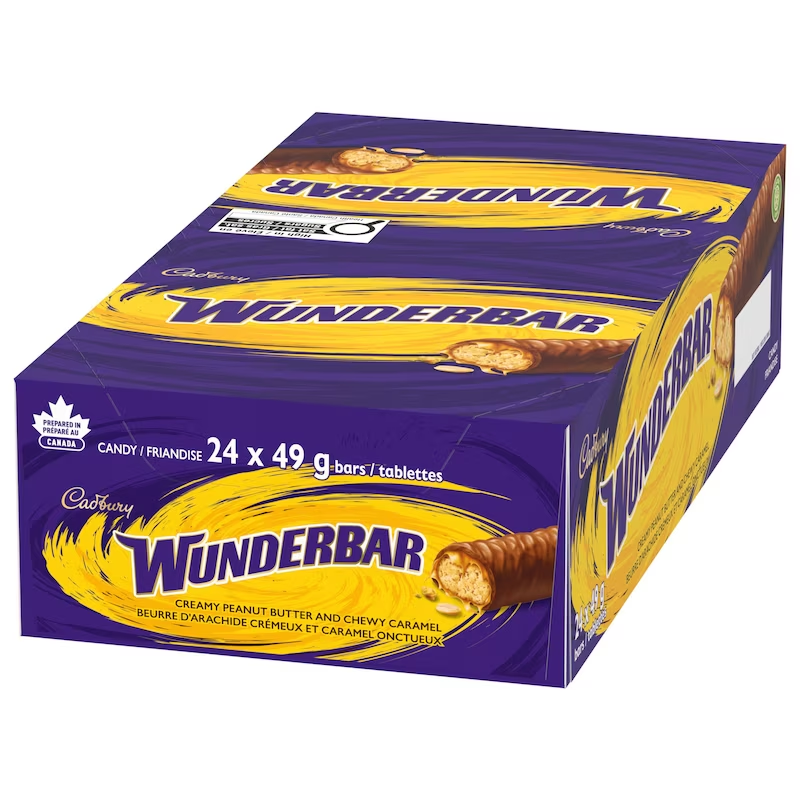Wunderbar Chocolatey Candy Bar Full Size 49g