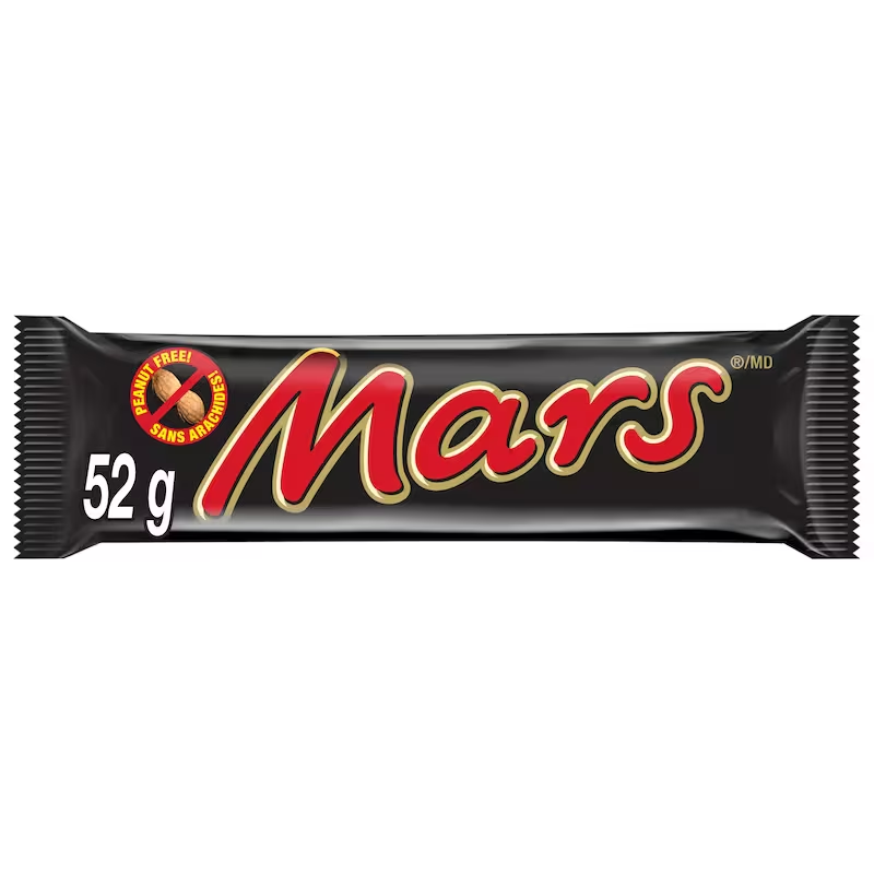 Mars Chocolatey Candy Bars Full Size 52g