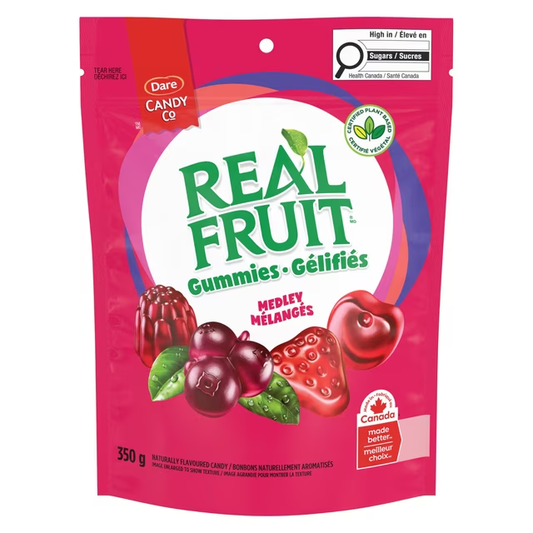 Dare REALFRUIT Medley Gummies 350g made with real fruit