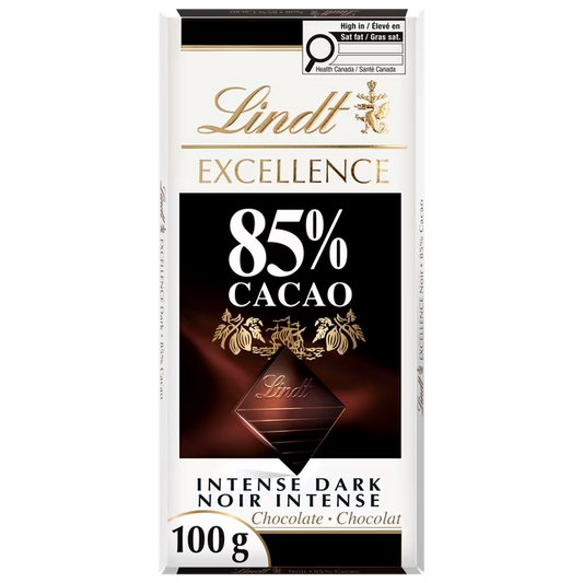 Lindt EXCELLENCE 85% Cacao Intense Dark Chocolate Bar 100g