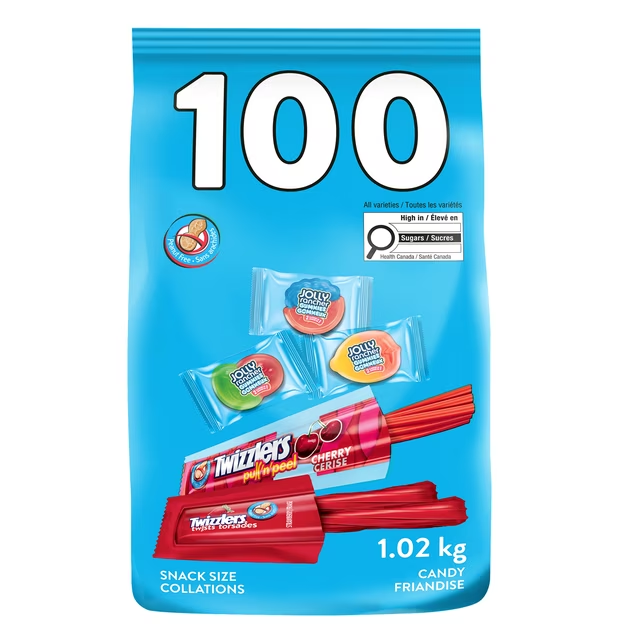 Peanut Free Assorted Candy 100 Count 1.02kg