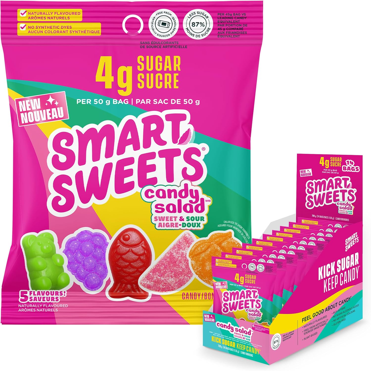 Candy Salad Fruity Gummy Candy 50g Bag