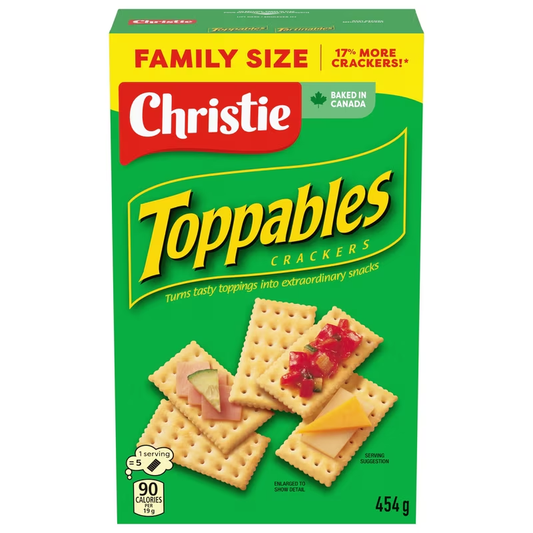 Christie Toppables Crackers 454g Family Size buttery flaky crackers