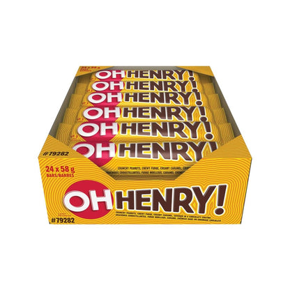 OH HENRY! Chocolatey Candy Bars Full Size 58g x 24ct Box