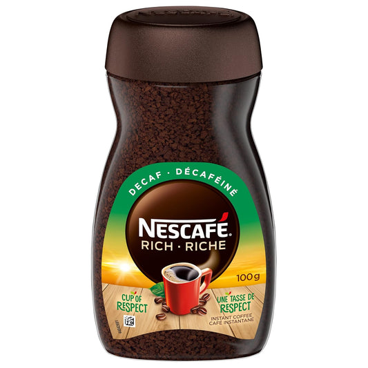 NESCAFE Rich Dark Roast Instant Coffee 100g (Decaffeinated)